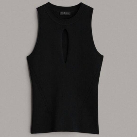 Rag & Bone Asher Keyhole Knit Tank Top - Picture 1 of 9
